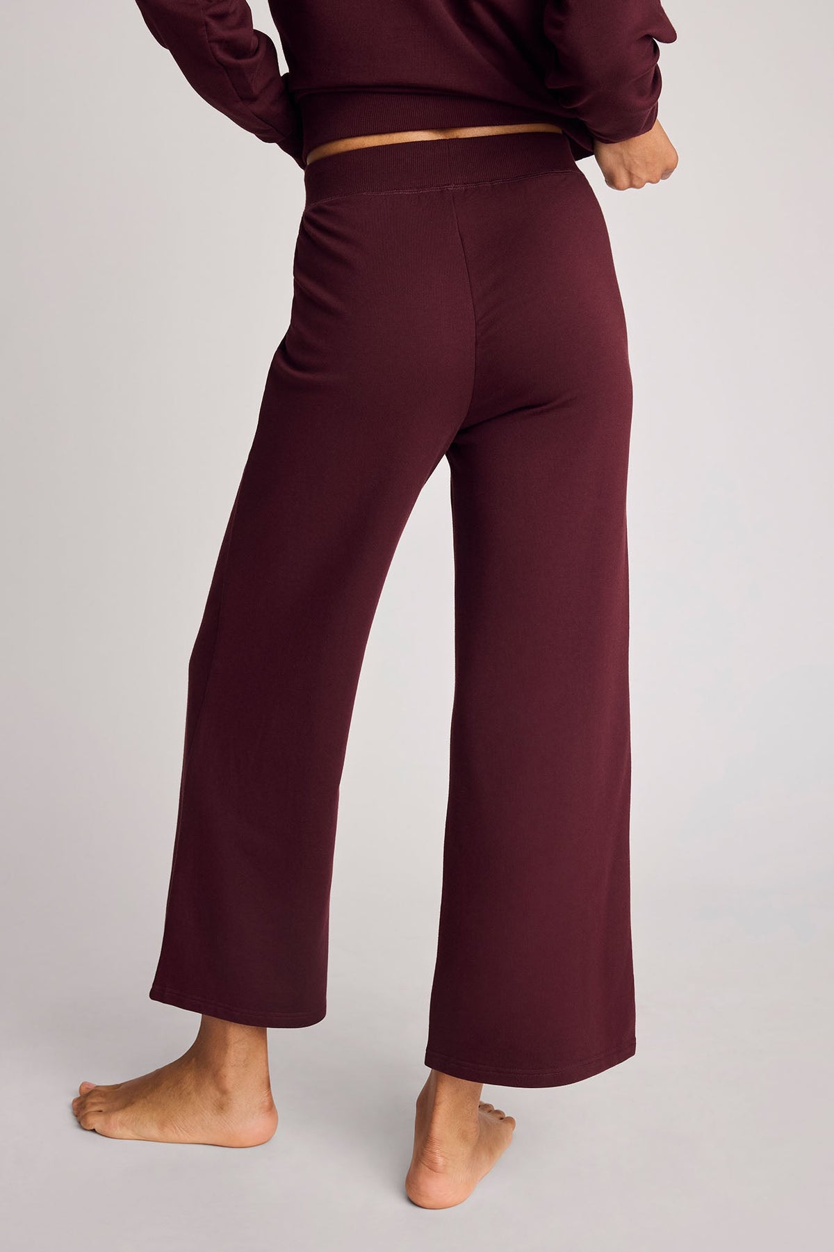 Club Crop Pant in Garnet