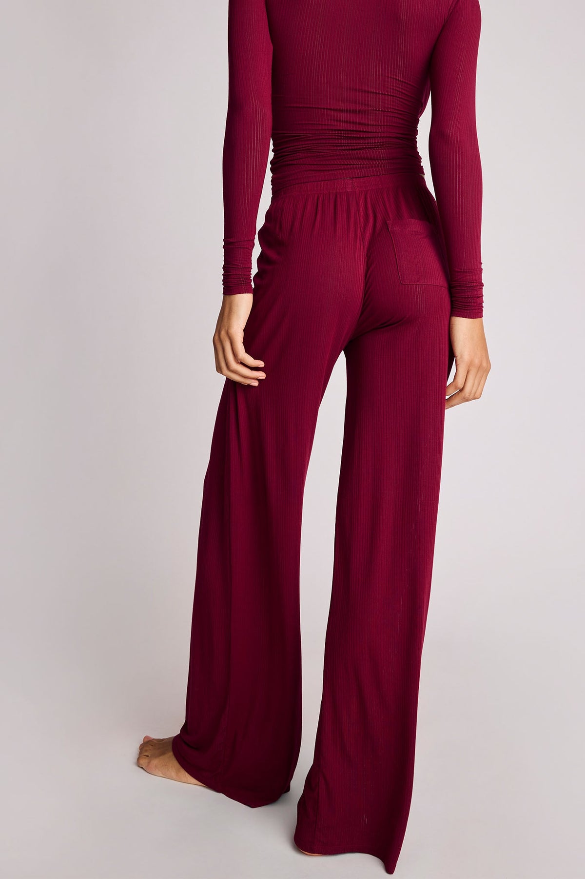 Whipped Track Pant in Cassis