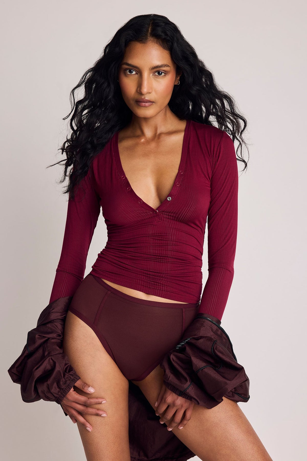 Sieve High Brief in Garnet